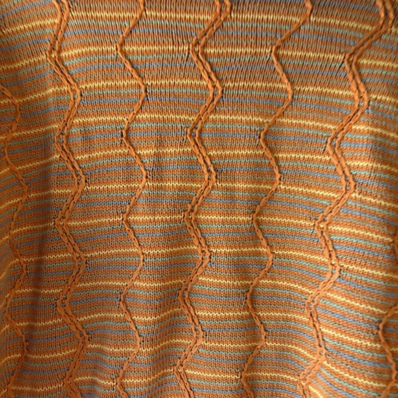 Talbots Men’s Knitted Orange Grandfather Cotton Crewneck Sweater Size Medium - Picture 7 of 7